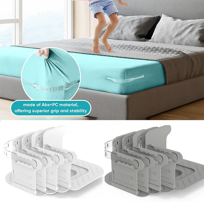 Heavy Duty Bedsheet Corner Tightener Clips 4pcs Bed Sheet Grippers For Protector bed sheet holder bed sheet clips sheet clips