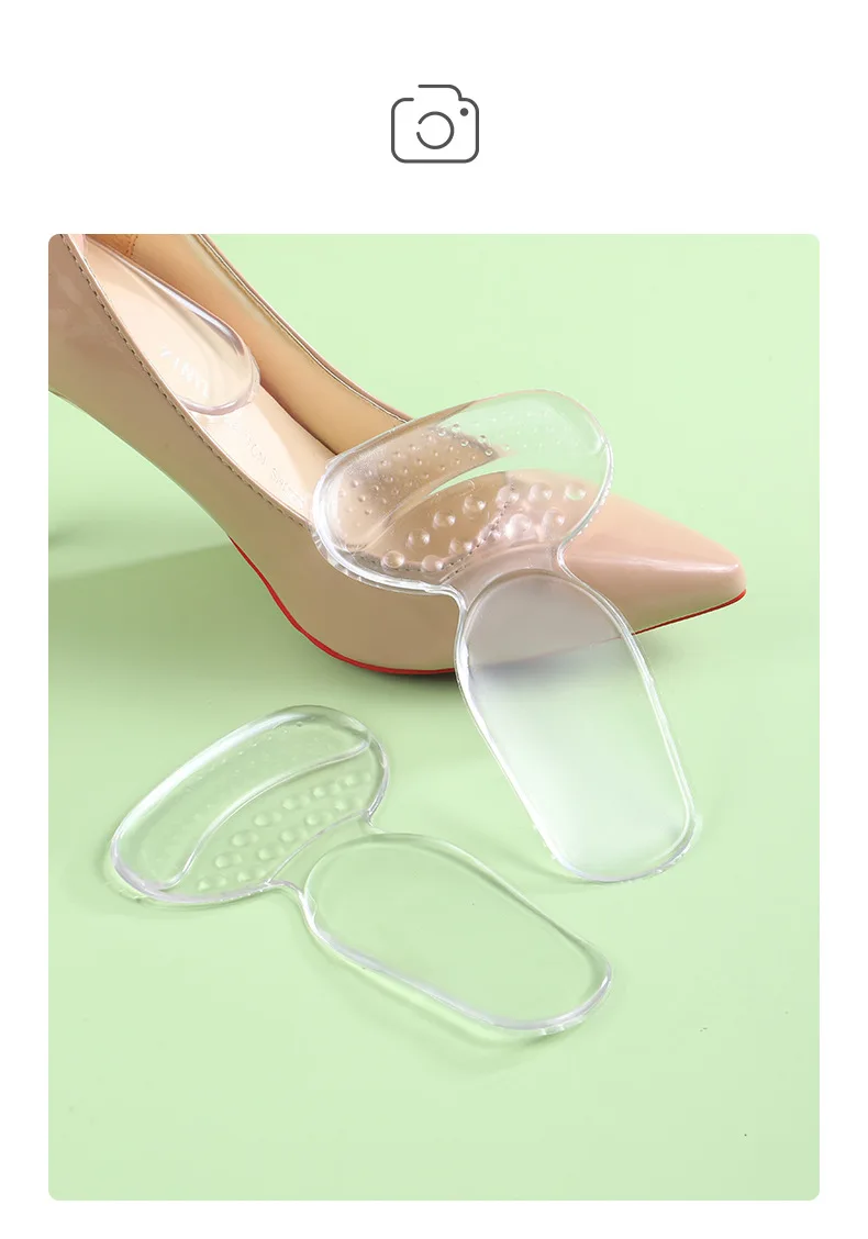 T-förmige Silikon-Fersengriffe, Protektoren für Damenschuhe, Fersenpolster, Fußpflegeprodukte, rutschfeste Schuhpolster, Schuheinlage für High Heels – Detail 17