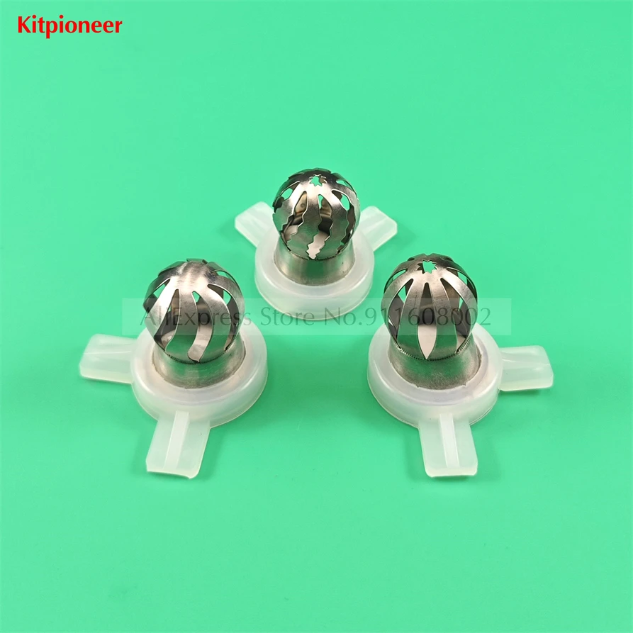 Mold Bocal Peças Flores Mágicas Tampas Acessórios Soft Ice Cream Máquinas Acessórios Diâmetro Interno 29 mm Tipos Aço Inoxidável