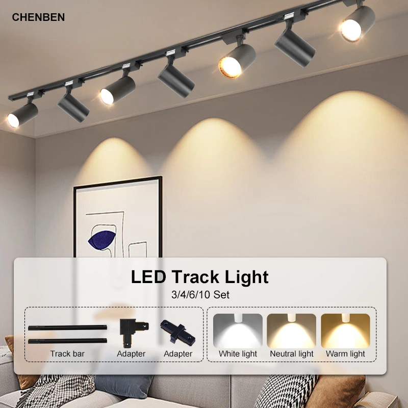 Трековые Светильники  Led Focos Techo Sala de estar-Led Pista Luz  220V-Aliexpress