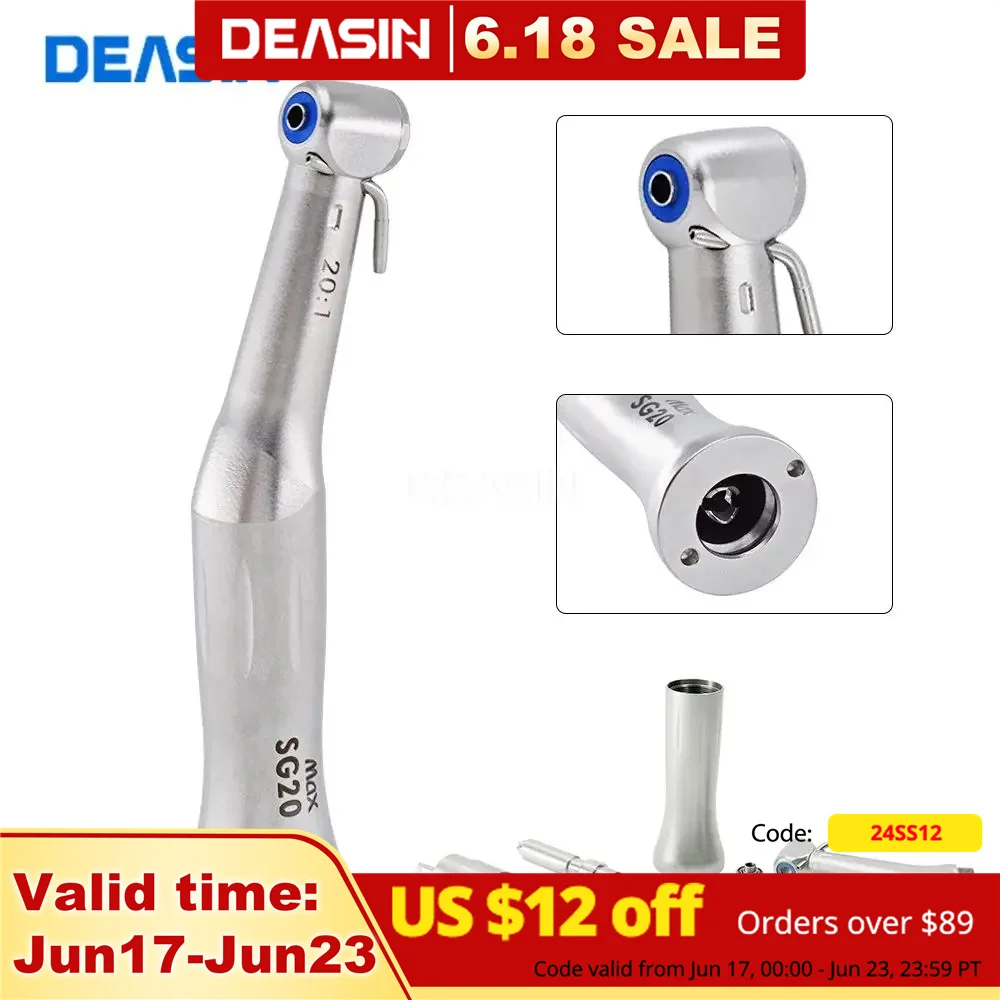 NSK Style Dental Low Slow Speed Handpece Contra Angle Push Button E