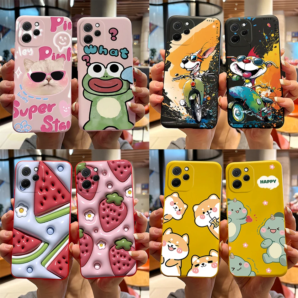 Cute Bear Cartoon Frog Shockproof Back Cover