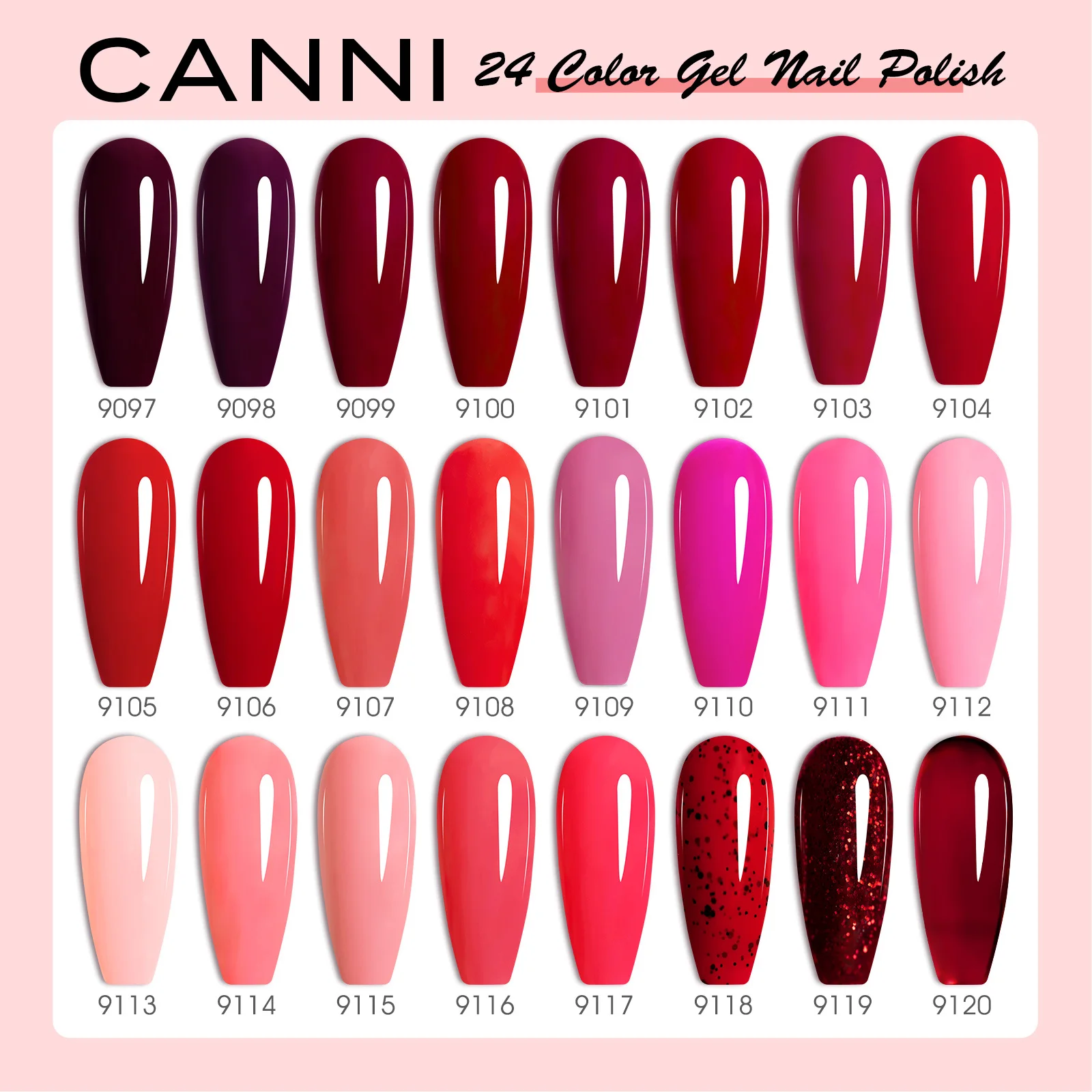 CC5 CANNI Nail Gel Polish HEMA FREE Christmas Red Winter Color Nail Gel Polish New Year Gel Design Soak Off UV LED Varnish 9ml 2