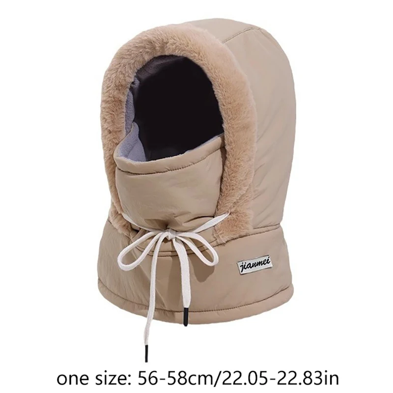 Unisex Down Cotton Women Men Balaclava Winter Hat Beanies Warmer Windproof Full Face Mask Caps Outdoor Bonnets Thickened Scarves