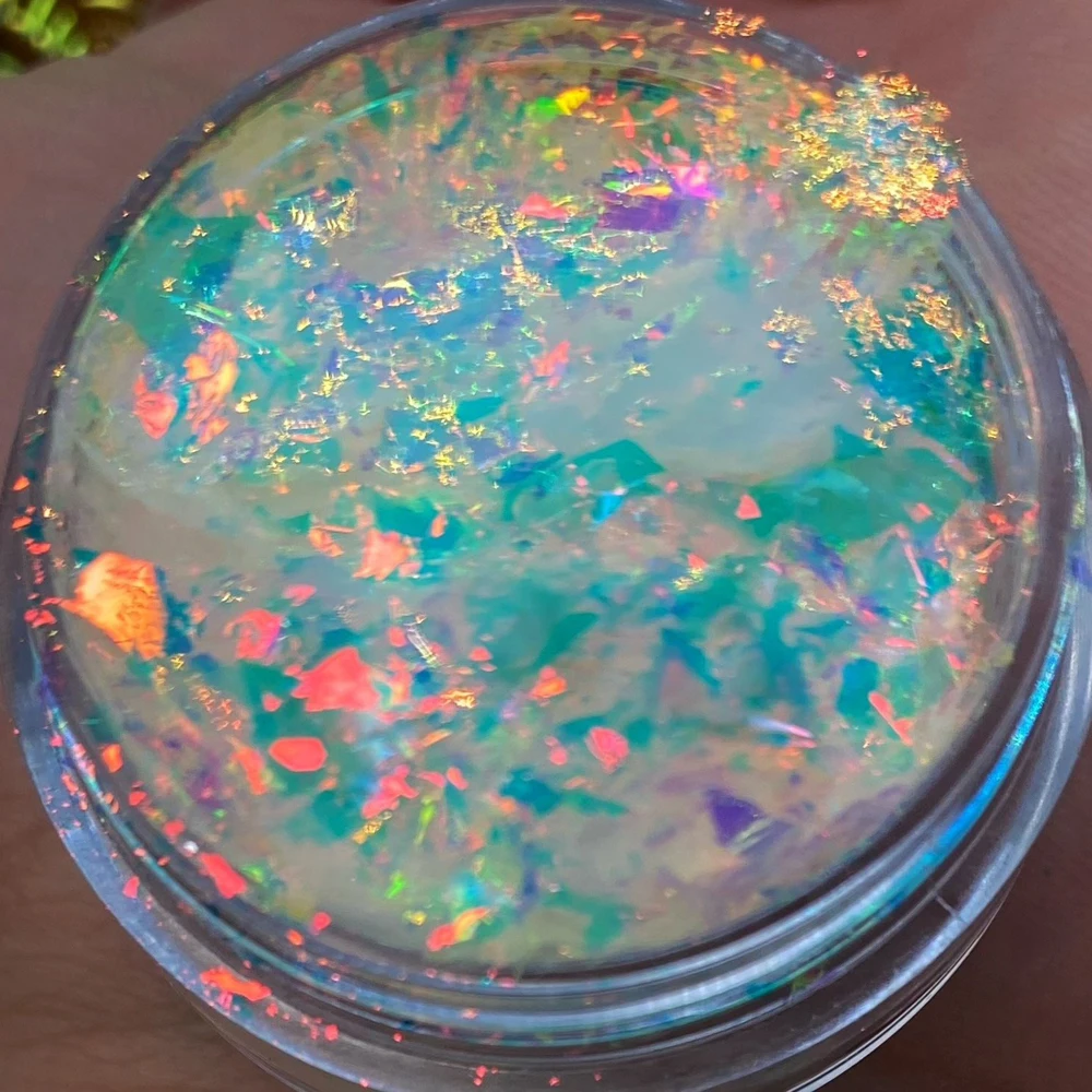 Magic Starry sky Mirror Effects Holographic Chameleon Transparent Rainbow Nail Art Flake Pigment Powder Nail Art Powder