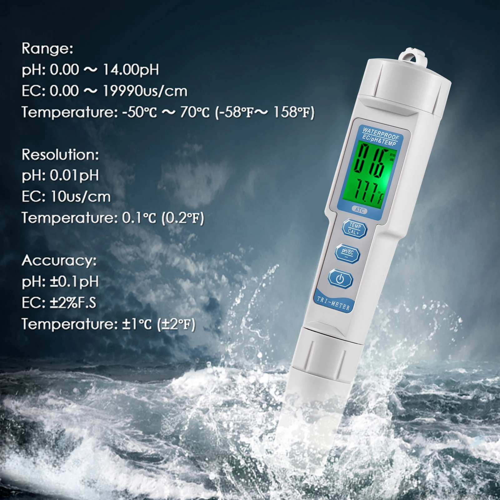 ޴   PH   ׽ , EC , 굵,  м PH ׽, 3 in 1