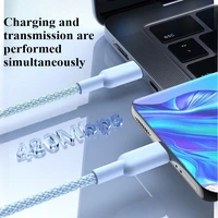 Кабель C-C PD 60 Вт Кабель для быстрой зарядки Подходит для Apple IPhone 17 Samsung Xiaomi Redmi Кабель для быстрой зарядки мобильного телефона — изображение 5