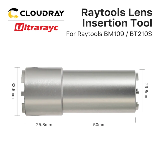 Ultrarayc Raytools Lens Insertion Tool for Focusing and Collimating Lens  on BT210S BT240S BM111 BM110 BM109 Laser Cutting head 2