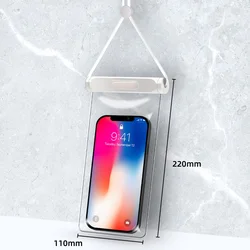 Universal Waterproof Phone Case - Underwater Protection Pouch (WHITE)