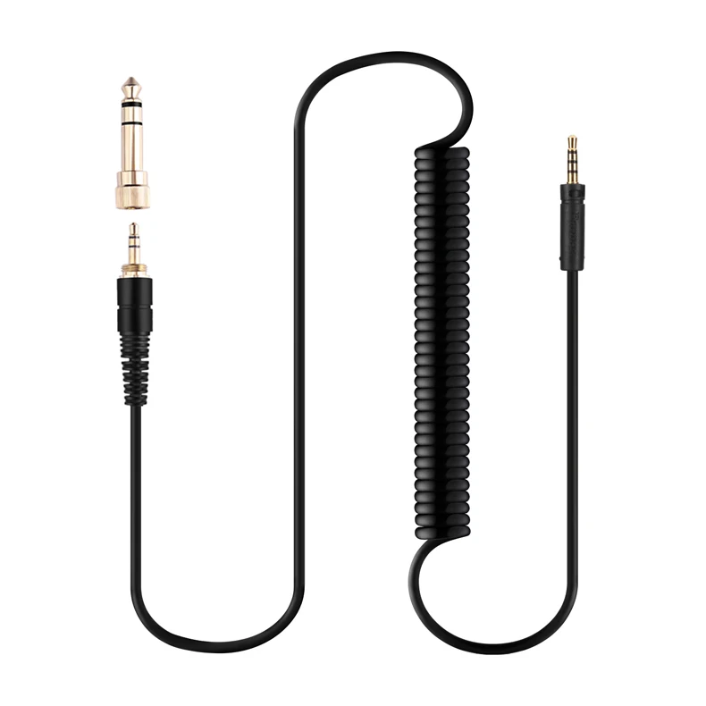 For Sennheiser MOMENTUM HD430 HD450BT HD4.40BT HD458BT HD4.50BTNC Replaceable 6.35mm Large Plug to 2.5mm Spring Headphone Cable