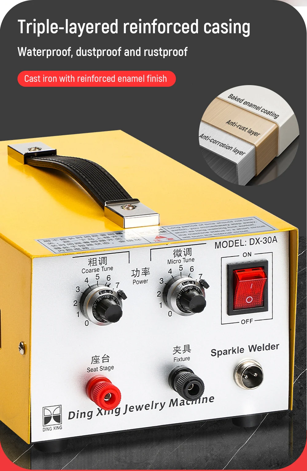 Portable Electric Welder Laser Jewelry Welder Manual Spot Welder Ring Welding Ma
