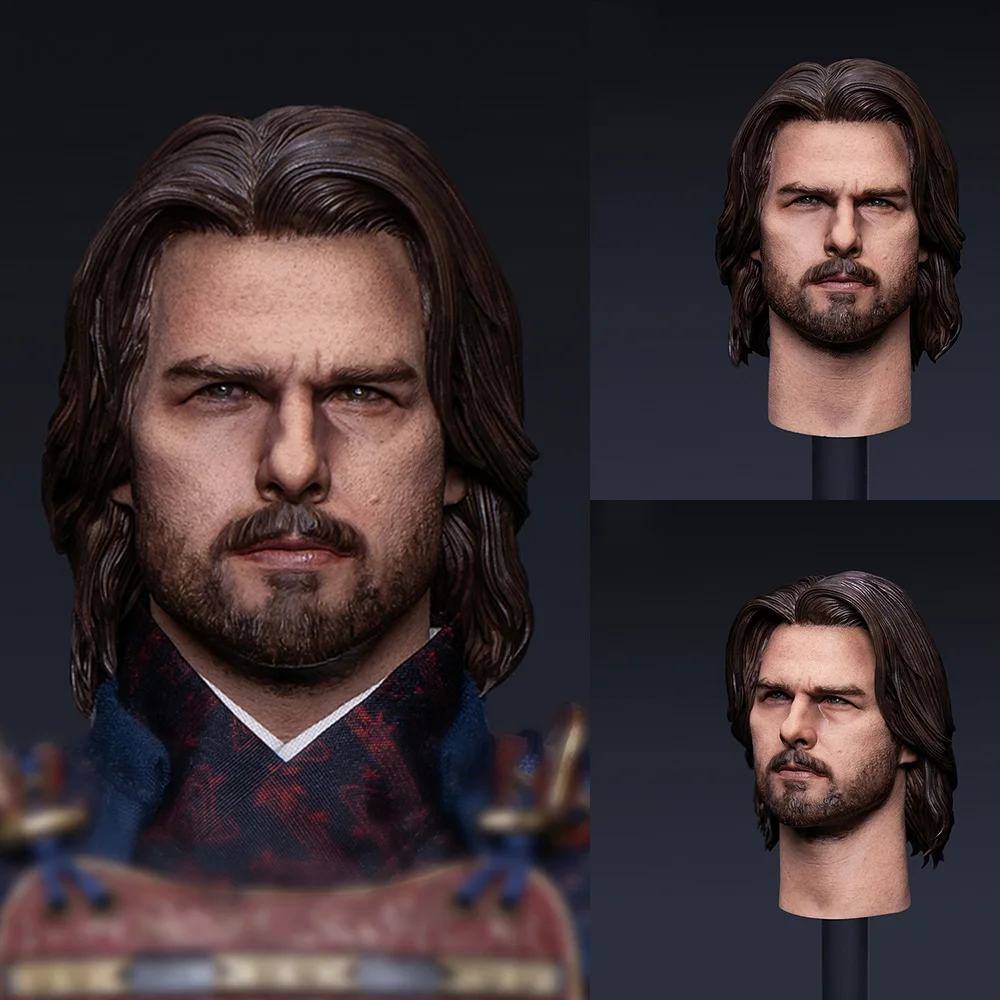 Archtoys Ah001 1/6 Tom Cruise Head Sculpt Bello Ultimo Samurai Hero Head Carving Model Per 12 ''Action Figure Body