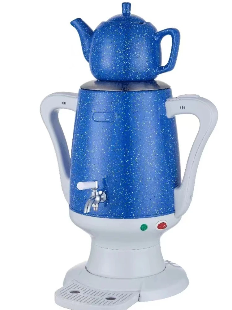 4L+1L Ceramic Cluttered Electric kettle Samovar Bilayer Teapot 304 Stainless Steel Boiling Water 45x22cm 2