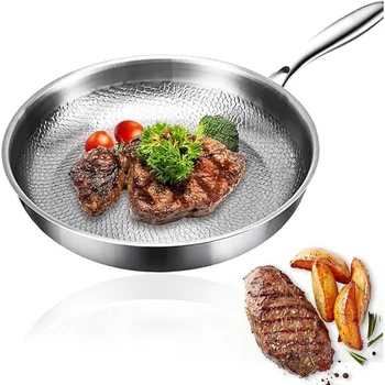 Pure Titanium Cookware Is Scratch-resistant and Non-stick, Heats Evenly and Is Suitable for Cooking and Heating Quickly.