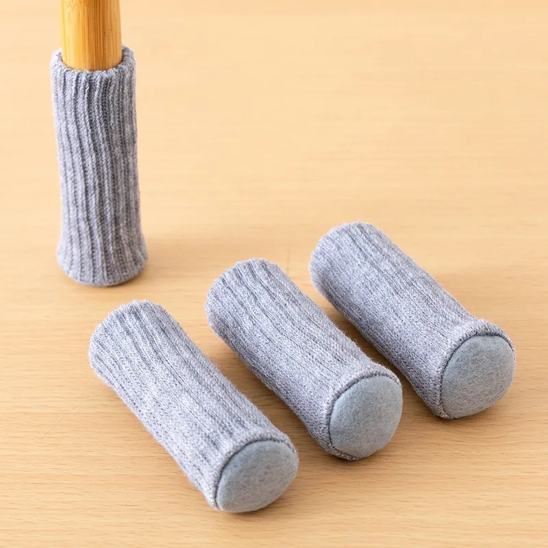 Chair Leg Socks, Knitted Furniture Floor Mats, Anti Slip, Silent, Thick, Convenient, Practical Household Items, Protecting