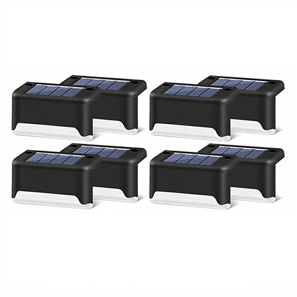 1/4/8/16/20pcs LED Solar Stair Lamp IP66 Waterproof Outdoor Garden Pathway Yard Patio Stairs Steps Fence Lamps Solar Night Light