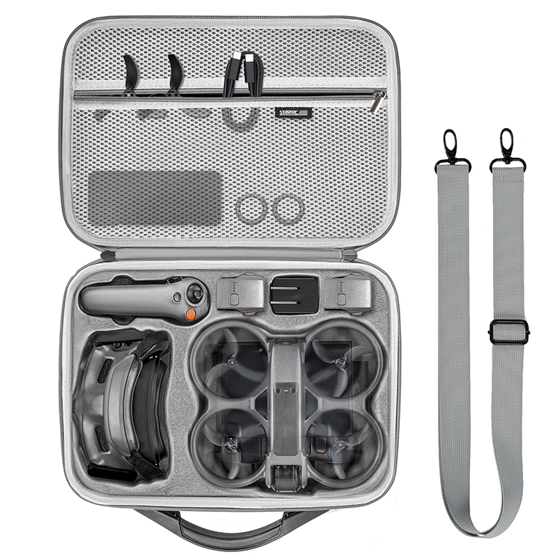 STARTRC Bolsa De Viaje Para DJI Avata 2 – Estuche Rígido Con Protección Para Goggles 3, RC Motion 3 Y Baterías – Carcasa Impermeable