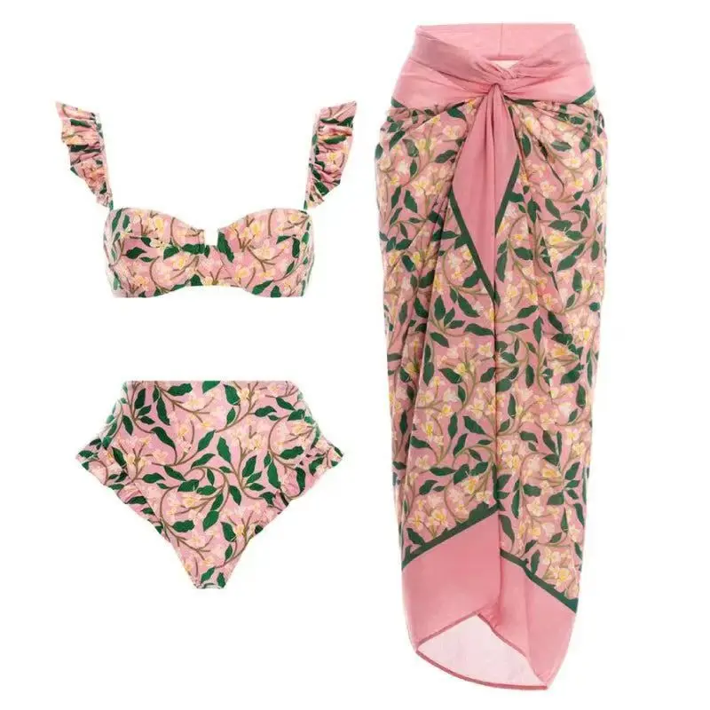 Women's Bathing Suit Drawstring Summer Beach Wear Cute Swimwear Fashion Swimsuit 2023 New Asymmetrical Designer  Suit Vintage