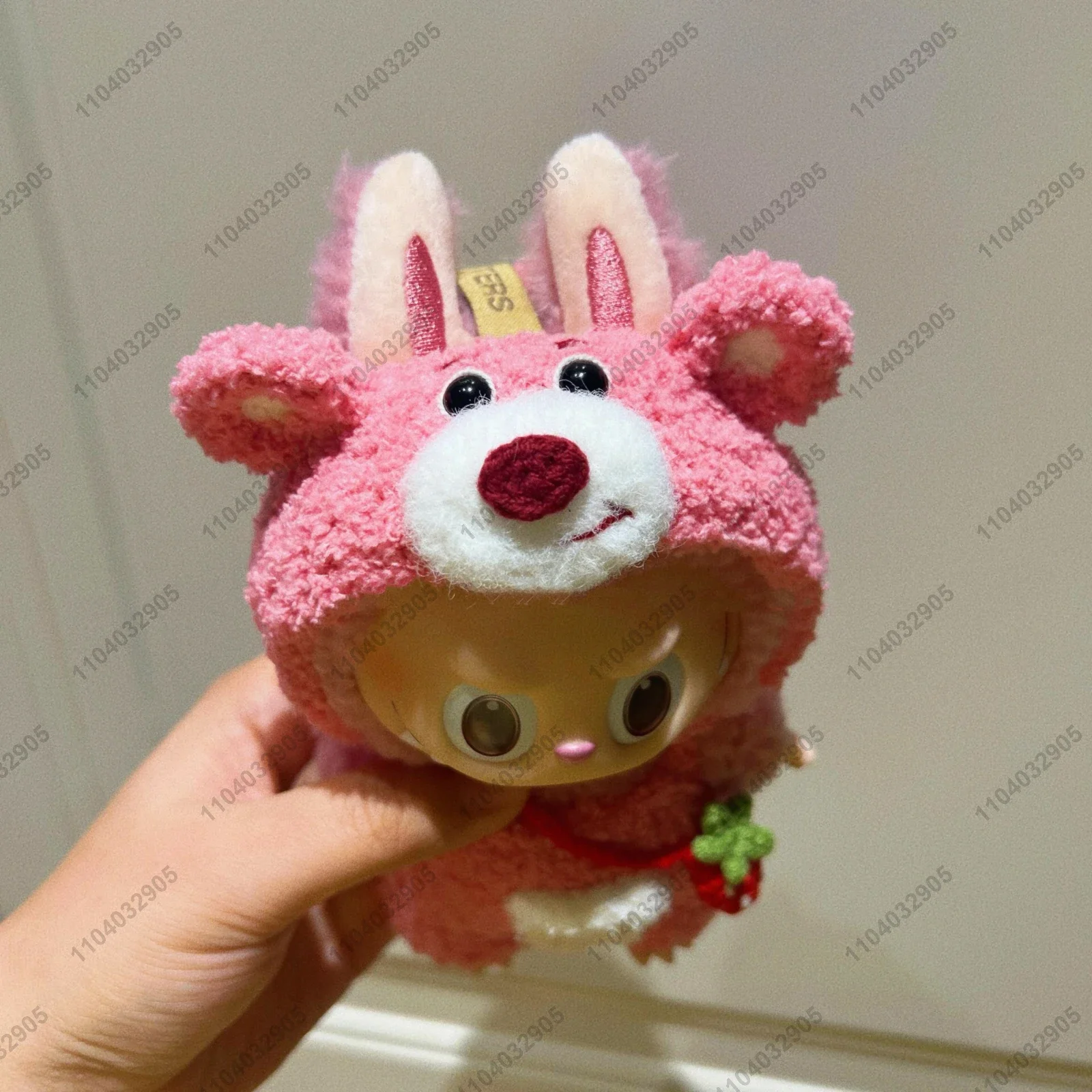 Plush Vinyl Doll Labubu The Monsters Pink Costume