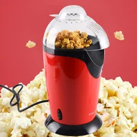 Electric Small Corn Popcorn Maker Machine 1200W Healthy Air Oil-Free Mini Poppers Machine Home Appliance Snacks For Kids Party 1