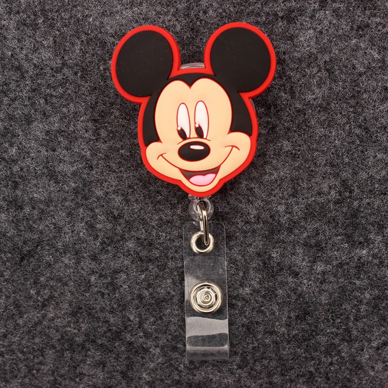 Mickey Minnie Donald Daisy Badge Reel Nurse Workers ID Holder Retractable Name Card Holder Accessory retractable badge reel badge holder retractable id tag retractable id lanyard