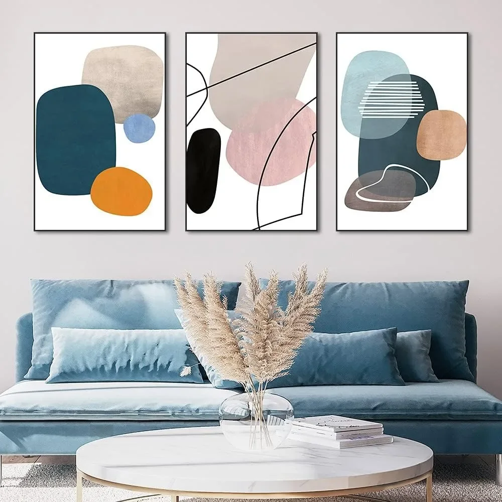 Abstract 3-Piece Large Wall Art 3