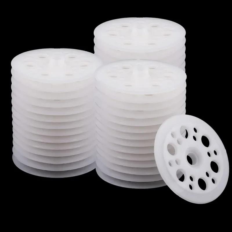 50/100/200pcs 45mm Plastic Flat Washers for Screws Fixing Insulation Panels