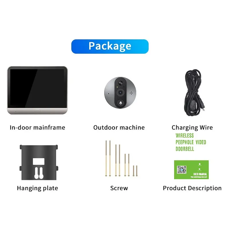 Spioncino WiFi ICam365 3MP con Telecamera a Batteria, Campanello Intelligente con Visione Notturna PIR, Videocitofono Wireless per Sicurezza Domestica - immagine 5