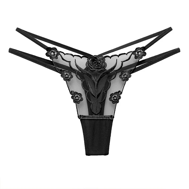 

High Cross Waist Sexy Thong for Women's Fun Underwear, European and American Transparent Seductive Hot Pants, Lingerie Sexy