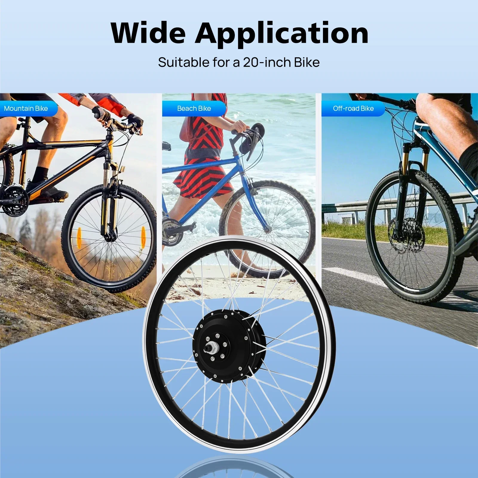 Kit Conversione Bici Elettrica 36V 250W: Fai Da Te Con Display LCD Per Mountain Bike 20 Pollici