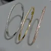 Top Quality Fashion Lovely Bangle Pure Sterling 925 Silver Jewelry For Women Design Bangle Cute Diamond Party Gift Jewelry Size6 1