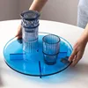 Nordic Acrylic Round Tray Living Room Pantry Organizer Coffee Table Water Cup Trays Dessert Storage Tray Storage Home Decor 3