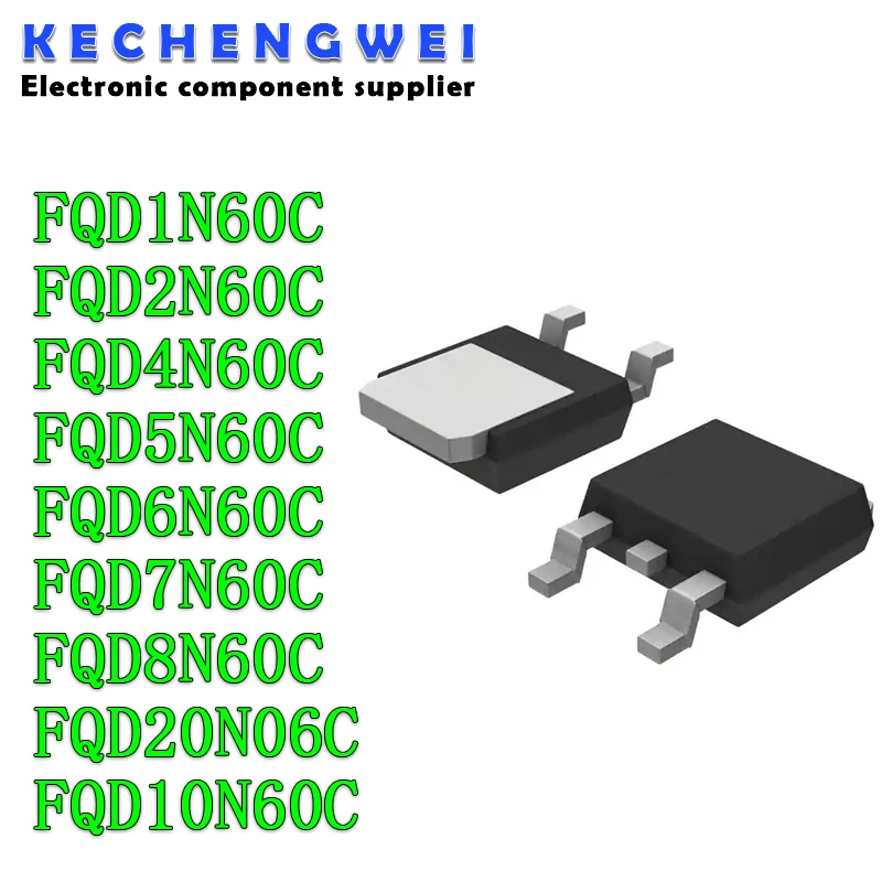 10PCS FQPF8N60C 8N60C 8N60 TO-220F TO220F MOS FET Transistor Nuovo - Foto 10