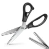 Stainless Steel Pinking Scissors Triangle Teeth Lace Cloth Crafts Dressmaking Zig Zag Cut Tailor's Scissors Sewing Shears 1