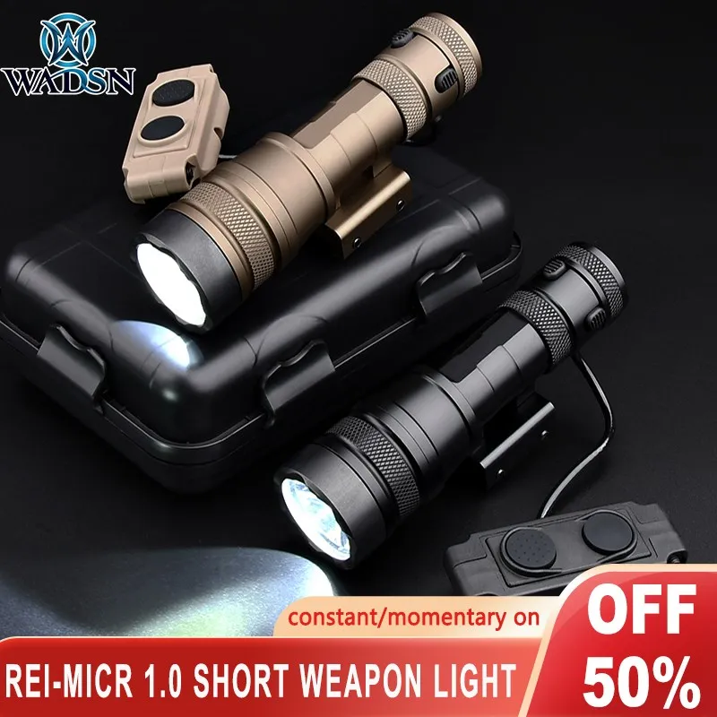 

WADSN DefenREIN Tactical Flashlight M600M300Weapon Light 1000lumen Scout Light For Picatinny Rail Airsoft AR15 Rifle Accessories