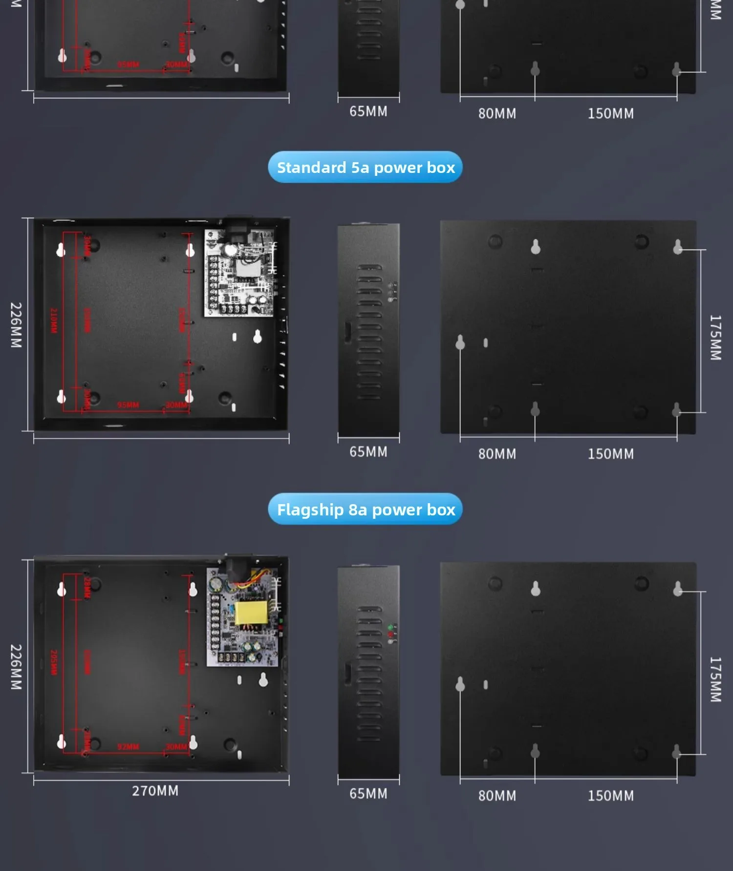 Multi door Controller Power Box Access Control Board Case Magnetic Lock Electric