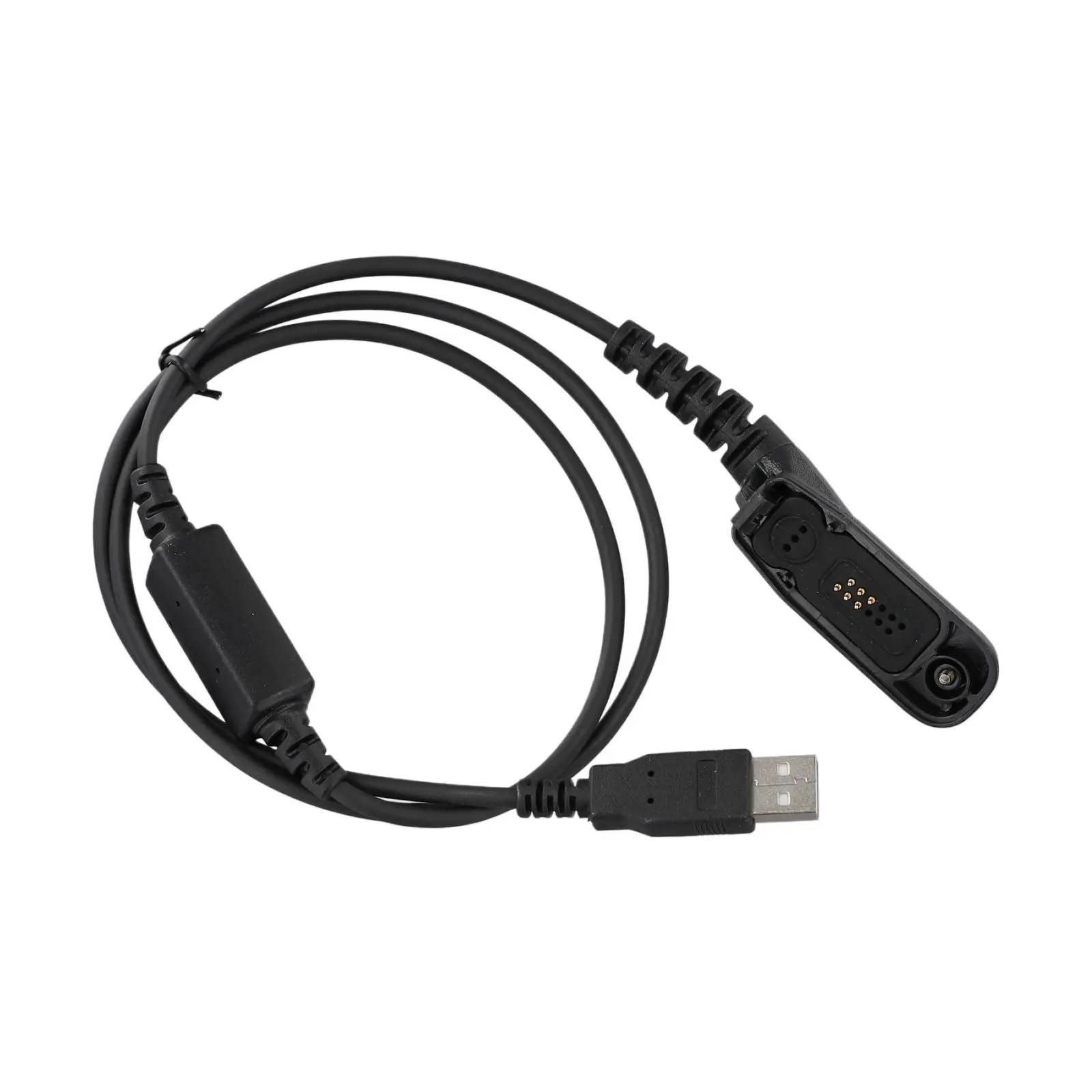 

Practical Useful USB Programming Cable Black Coaxial to USB For Motorola DP4800 DP4801 DP4400 DP4401 DP4600 DP4601