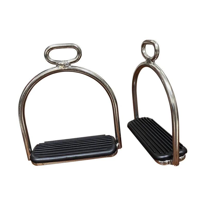 Stainless Steel Safety Stirrups With Cage Saddle Iron Horse Equipment Horse Product Knight Equipent