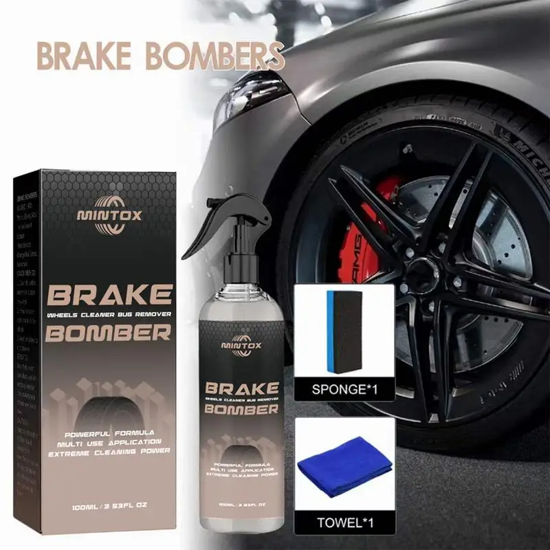 Stealth Brake Bomber 100ml Powerful Brake Cleaner Spray Can with Sponge and  Wipe Effective Brake Dust Remover Quite Brake - AliExpress