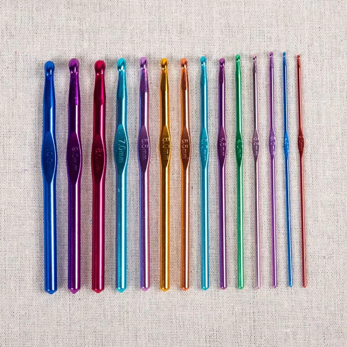 8pcs Metal Handle Crochet Hook Colorful Aluminum Knitting Needles Single Head For Crochet Knitting Yarn Crafts DIY Apparel For crochet hooks crochet needles