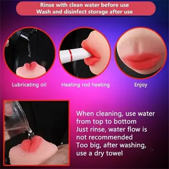 Male Real Vagina Deep Throat Double Masturbator Adult Endurance Exercise Male Sex Toy Pussy Masturbators for Men Sex Shop 2