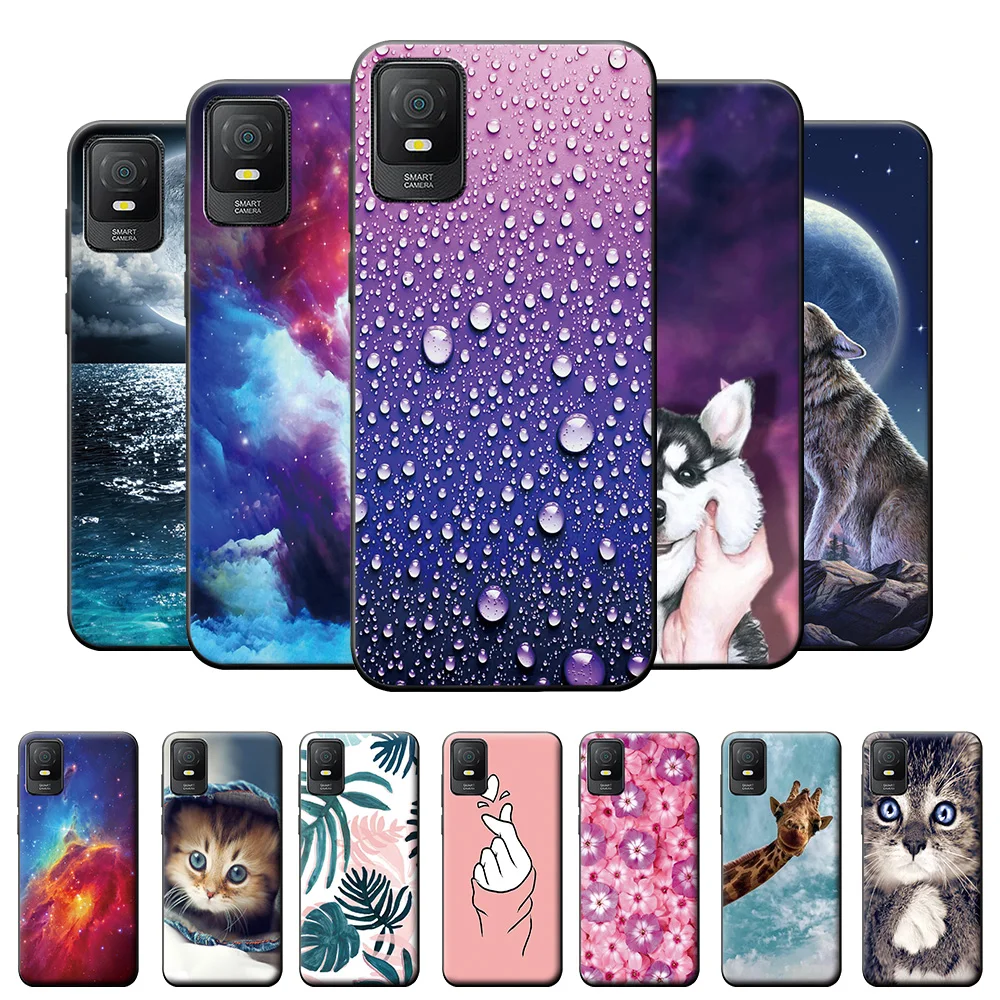 Per Tcl 403 Custodia Per Tcl 403 Custodia Protettiva Opaca Per Tcl 403 Animali Paraurti Posteriore In Silicone Per Tcl 403 Cute Fundas