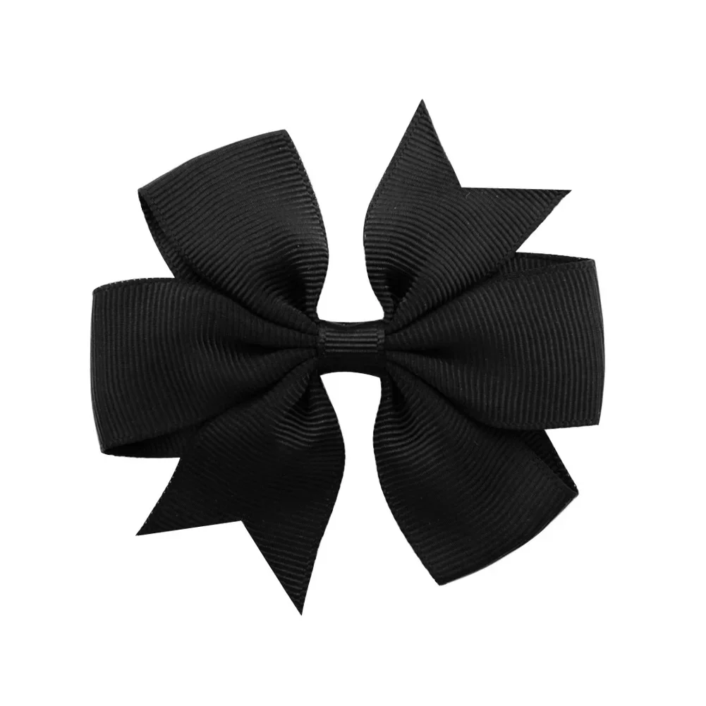 Vibrant Solid Grosgrain Ribbon Hair Bows for Girls - Boutique Hair Clips & Accessories