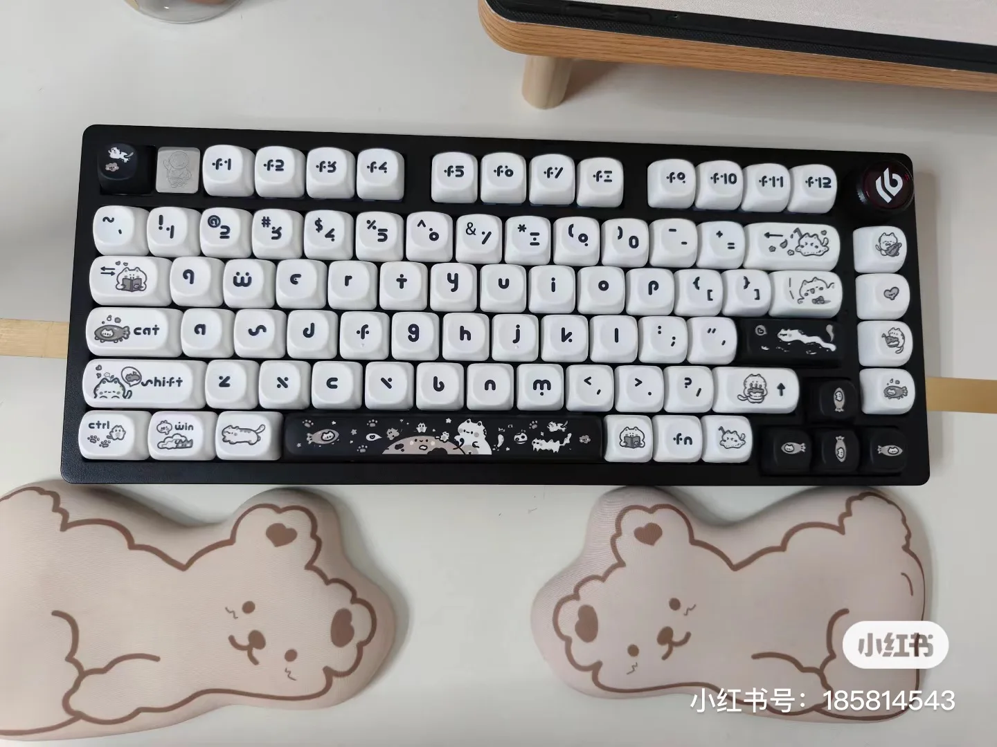 do gato, teclado mecânico, interruptor cereja 64,