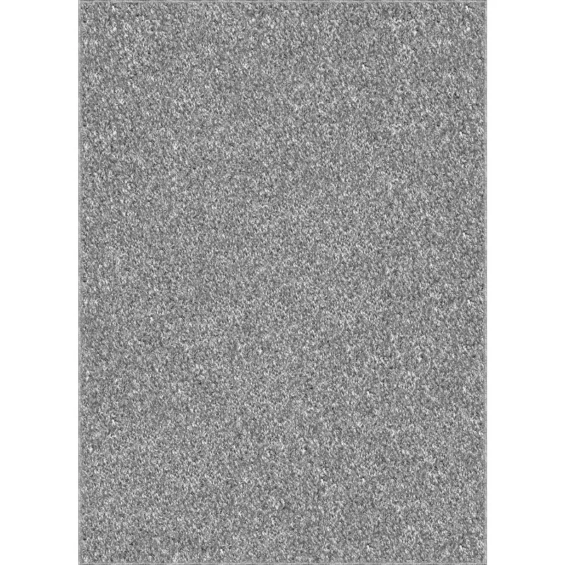 

Microfiber Plush Shag Area Rug, Gray, 47" x 65"