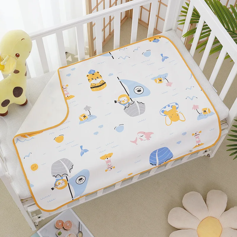 

70cmx50cm Baby Waterproof Diaper Changing Urine Absorbent Mat Baby Nappy Changing Pad Soft Reusable Washable Mattress Pad Boys