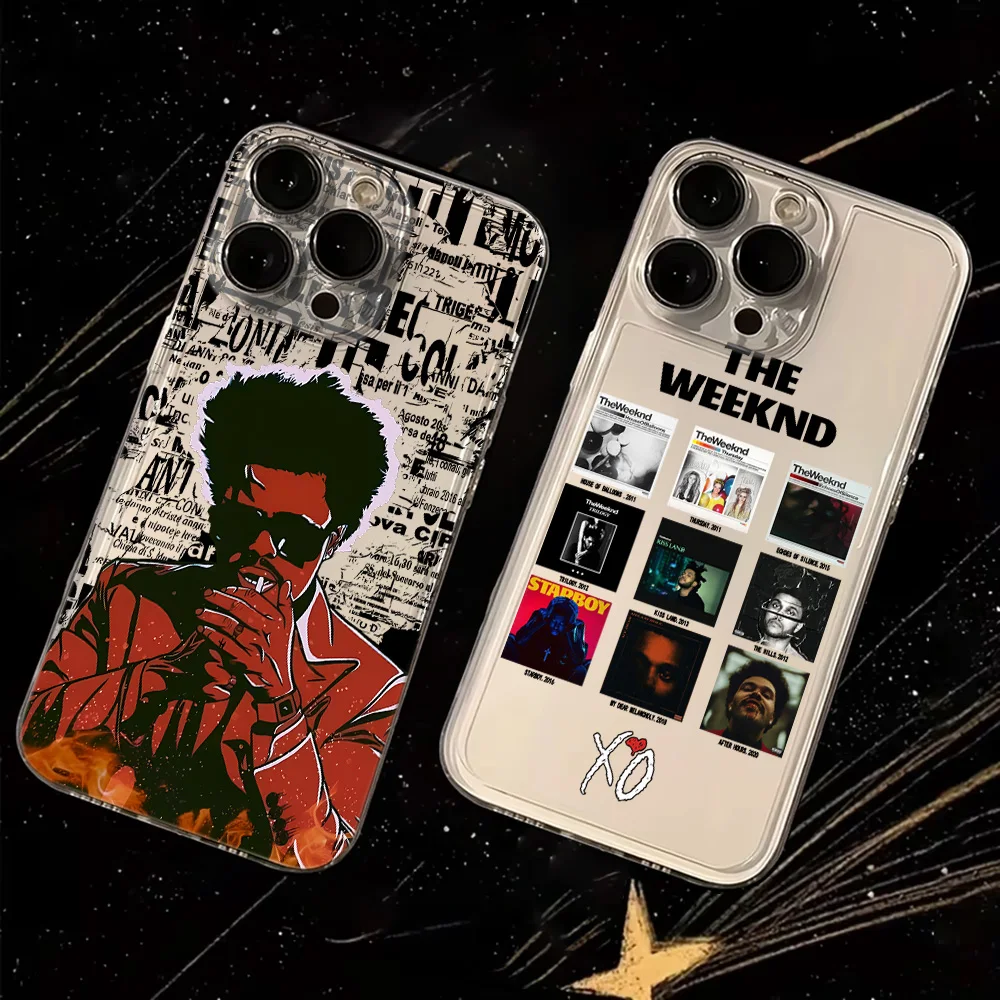 Clear TPU Back Cover with The Weeknd XO Design Phone Case