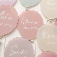 Newborn Balloon Acrylic Photography Props Newborns Photography Accessories Baby Gift Birth 13 Color Birthday Milestone Gifts 4