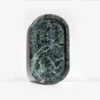 Real Natural Marble Oval Tray for Perfume Candles Jewelry Cosmetic Storage Plate as Gift Green Art Tray for Home Decor 2