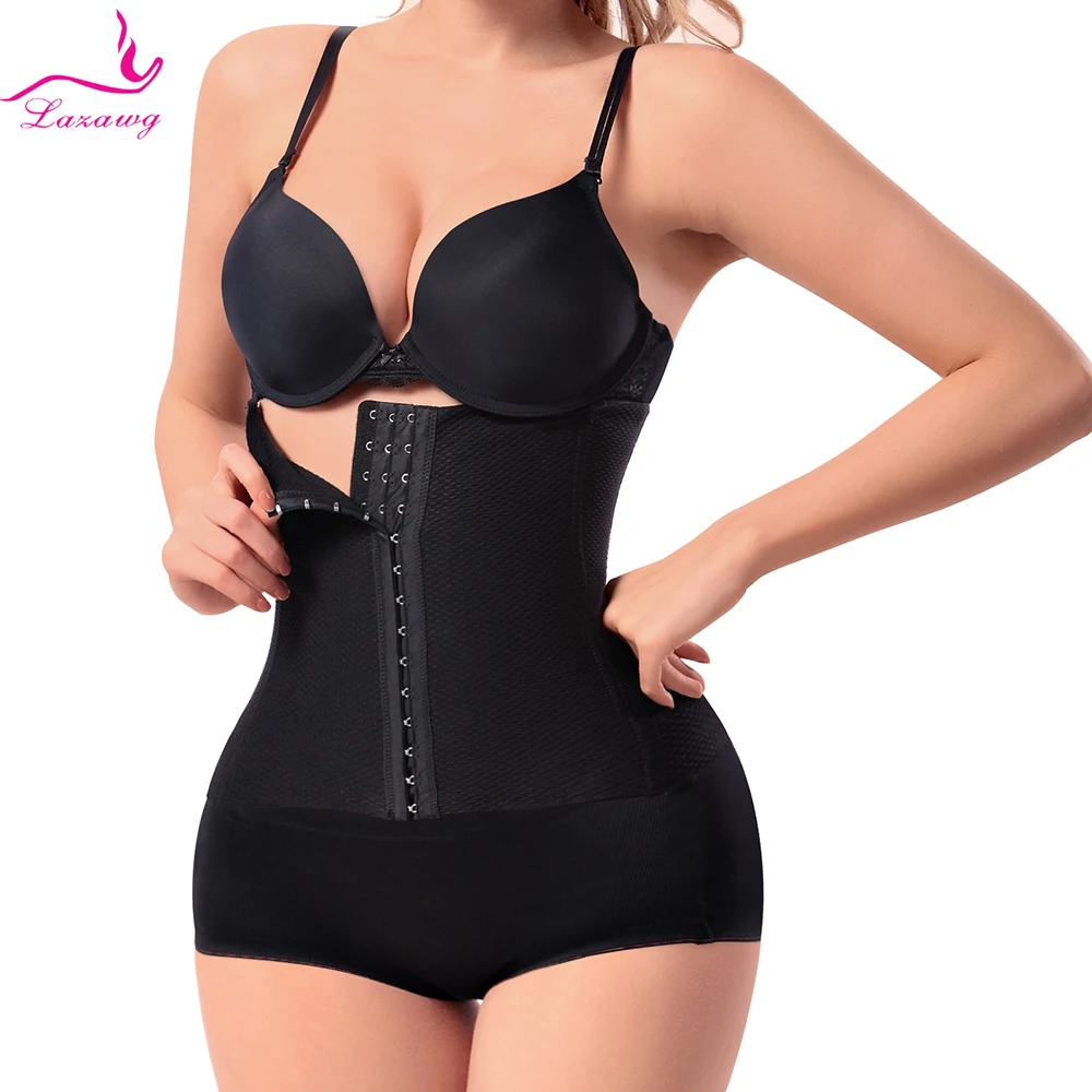LAZAWG Women Waist Trainer Body Shapers Slimming Tummy Control Belt Waist Cincher Corset Belly Postnatal Bandage